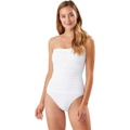 Tommy Bahama Pearl Shirred Bandeau One-Piece