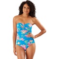 Tommy Bahama Sun Lilies Twist Bandeau One-Piece