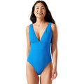 Tommy Bahama Palm Modern Over-the-Shoulder V-Neck One-Piece