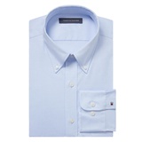Tommy Hilfiger Mens TH Flex Regular Fit Wrinkle Resistant Stretch Pinpoint Oxford Dress Shirt