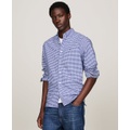 Tommy Hilfiger Mens Gingham Long Sleeve Button Down Oxford Shirt