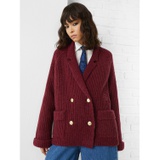 TOMMY HILFIGER TH Monogram Relaxed Fit Peacoat Cardigan