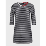 TOMMY HILFIGER Little Kids Stripe V-Neck Dress