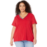 Tommy Hilfiger Plus Size Short Sleeve V-Neck Tee