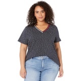 Tommy Hilfiger Plus Size Short Sleeve V-Neck Tee