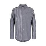 Boys 8-20 Long Sleeve Blocked Chambray Shirt