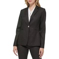 Womens One Button Shimmer Jacket