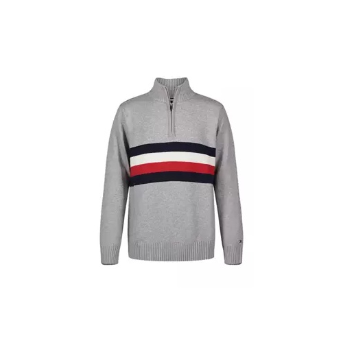 타미힐피거 Boys 4-7 Signature Stripe 1/4 Zip Sweater