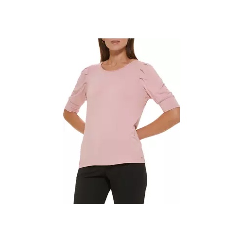 타미힐피거 Elbow Sleeve Crew Neck Blouse