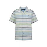 Boys 8-20 Yarn Dyed Stripe Camp Shirt
