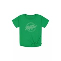 Girls 7-16 Script Logo Graphic Twist Front T-Shirt