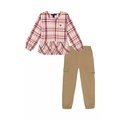 Girls 4-6x Woven Printed Top and Pants Set