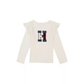 Girls 7-16 Ruffle Sequin Logo T-Shirt