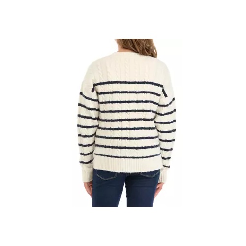 타미힐피거 Girls 7-16 Stripe Cable Sweater