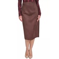 Faux Suede Pencil Skirt
