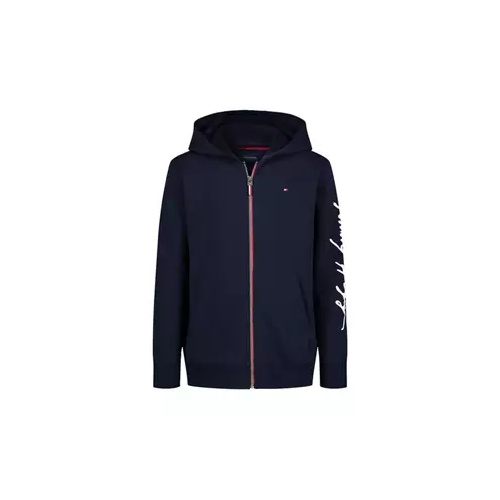 타미힐피거 Boys 4-7 Signature Logo Zip Front Hoodie