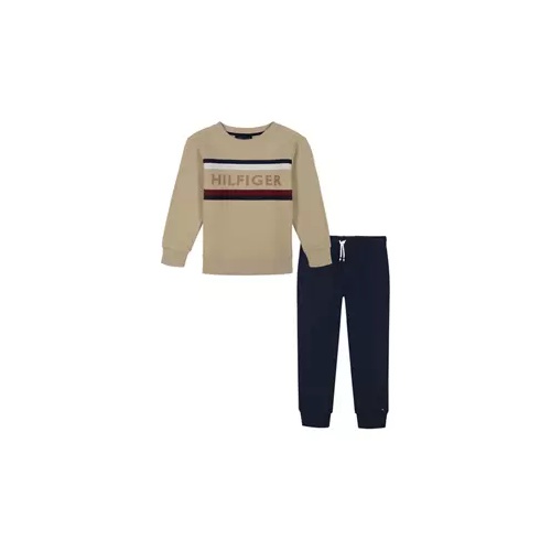 타미힐피거 Boys 4-7 Fleece Shirt and Joggers Set