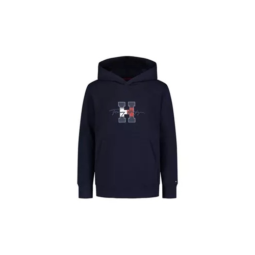 타미힐피거 Boys 4-7 Script Pullover Hoodie