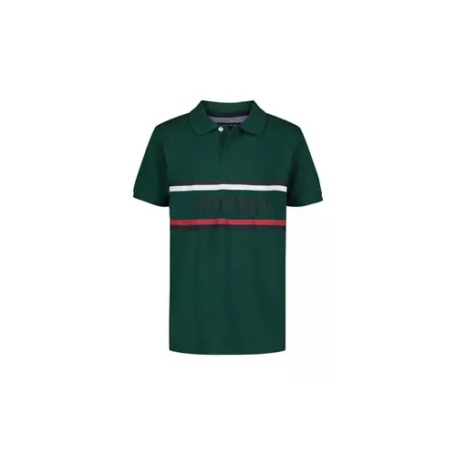 타미힐피거 Boys 8-20 Global Chest Logo Polo Shirt