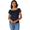 Tommy Hilfiger Off-the-Shoulder Eyelet Top