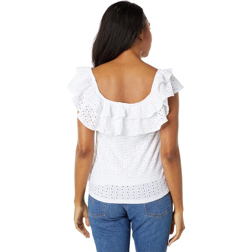 타미힐피거 Tommy Hilfiger Off-the-Shoulder Eyelet Top