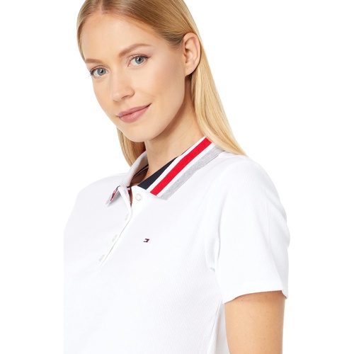 타미힐피거 Tommy Hilfiger Short Sleeve Ribbed Polo