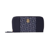 Tommy Hilfiger Antonella II Zip Around Wallet Square Monogram Jacquard