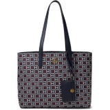 Tommy Hilfiger Cece II Tote wu002F Hangoff Coated Square Monogram