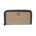 Tommy Hilfiger Liv II Zip Around Wallet Square Monogram Jacquard