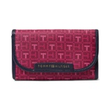 Tommy Hilfiger Kennedy II Flap Continental Wallet-Coated Square Monogram