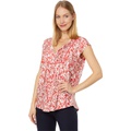 Tommy Hilfiger Short Sleeve Ladder Trim Floral Top