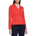 Tommy Hilfiger Double-Breasted Ponte Blazer