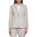 Tommy Hilfiger Felx Fit One-Button Stripe Blazer