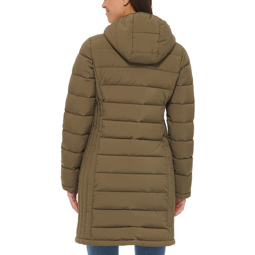 타미힐피거 Womens Hooded Packable Puffer Coat