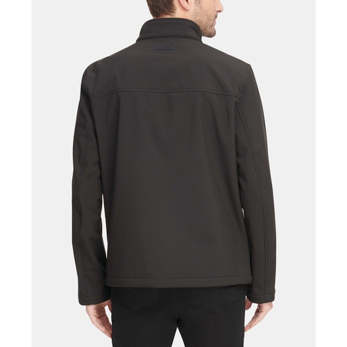 타미힐피거 Mens Soft-Shell Classic Zip-Front Jacket
