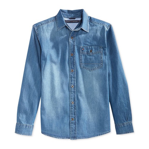 타미힐피거 Toddler Boys Max Denim Button-Front Shirt