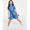 Big Girls Denim Shirt Dress