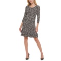 Womens Printed Shift Dress