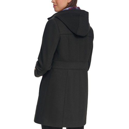 타미힐피거 Womens Hooded Toggle Walker Coat