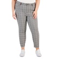 Plus Size Tribecca Millennium Plaid Ankle Pants