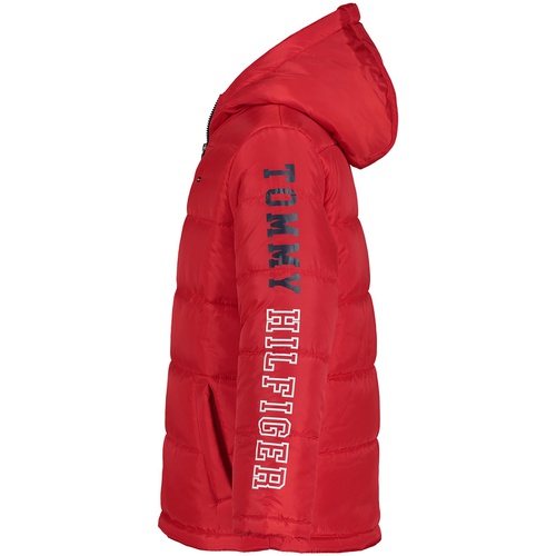 타미힐피거 Big Boys Logo Hem Puffer Coat