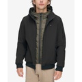 Mens Hoodie Bomber Combo Jacket