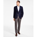 Mens Modern-Fit Solid Navy Blazer