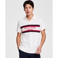 Mens Regular-Fit Colorblocked Stripe Monotype Logo Embroidered Polo Shirt