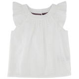 Toddler Girls Eyelet Trimmed Top