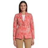 Womens Paisley-Print Slim Blazer