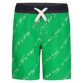 Big Boys Script All Over Print Swim Trunks