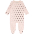 Baby Girls Flag Heart Footed Long Sleeve Coverall