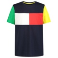 Toddler Boys Flag Block Short Sleeve T-shirt