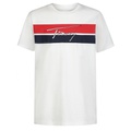 Little Boys Stripe And Script Short Sleeve T-shirt